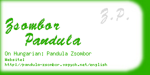 zsombor pandula business card
